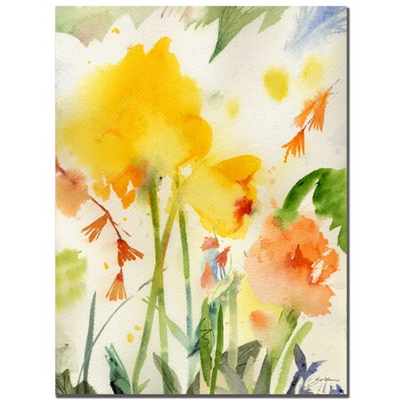 Trademark Fine Art Sheila Golden 'Garden Yellows' Canvas Art, 24x32 SG043-C2432GG